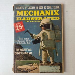 3/$12! Mechanix Illustrated Magazine Vintage March 1961 Volume 57 #3 Astronaut